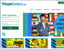 Tablet Screenshot of expatcareers.com